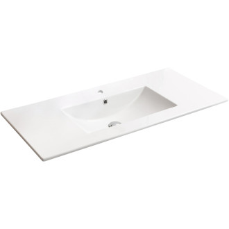 CERANO - Umývadlo keramické Todo - nábytkové - biela lesklá - 100x46,5 cm