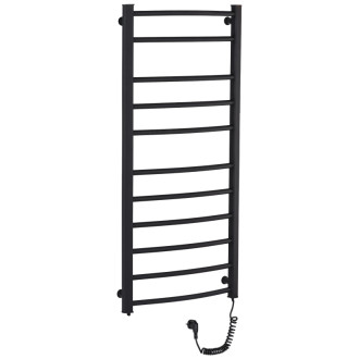 CERANO - Elektrický sušiak uterákov Luca - 187 W - čierna matná - 1160x550 mm