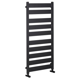 CERANO - Kúpeľňový radiátor Marco - bočné pripojenie - 816W - čierna matná - 1125x550 mm