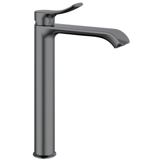 SUGA stojanková umývadlová batéria vysoká, bez výpustu, gun metal TJ006GM