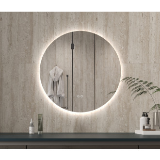 CERANO - Kúpeľňové LED zrkadlo Verido - Ø 80 cm