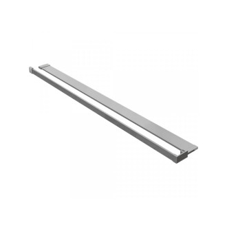 CERANO - Sprchová zástena Walk-in Onyx Round Ľ/P - 10 mm + polička/držiak na uteráky - guľatá vzpera - chróm, transparentné sklo - 160x200 cm