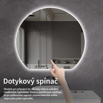 CERANO - Kúpeľňové LED zrkadlo Rondo - Ø 120 cm - ROZBALENÉ