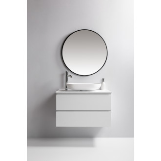 CERANO - Kúpeľňová skrinka Carole s doskou pod umývadlo - 18 mm - biela matná - 71x49,8x46,5 cm