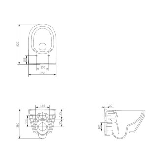 CREA závesný klozet K114-015 Cleanon box