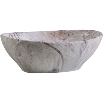 CERANO - Umývadlo keramické Marbelo - na dosku - mramor - 41x33 cm