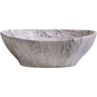 CERANO - Umývadlo keramické Marbelo - na dosku - mramor - 41x33 cm