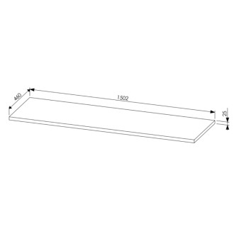 Comad SET-LEO B 150CM UN.6252 Nábytková zostava 150 cm s umývadlami na dosku