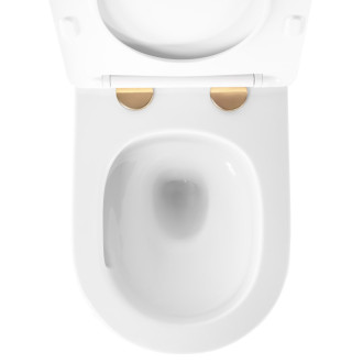 Rea Závesná WC misa Rea Carlo Mini Tornado NFQ GOLD WHITE REA-C6006