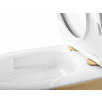 Rea Závesná WC misa Rea Carlo Mini Tornado NFQ GOLD WHITE REA-C6006