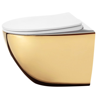 Rea Závesná WC misa Rea Carlo Mini Tornado NFQ GOLD WHITE REA-C6006