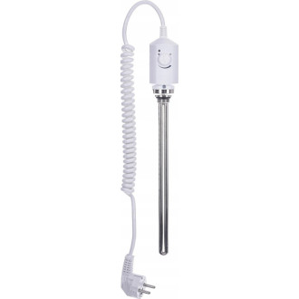CERANO - Kúpeľňový radiátorový set Lincoln - kombinované vykurovanie, termo tyč - stredové pripojenie 50 mm - 559W - biela matná - 1800x500 mm