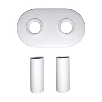 CERANO - Kúpeľňový radiátorový set Lincoln - kombinované vykurovanie, termo tyč - stredové pripojenie 50 mm - 559W - biela matná - 1800x500 mm