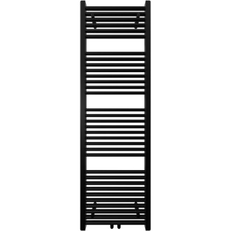 CERANO - Kúpeľňový radiátorový set Lincoln - kombinované vykurovanie, wifi tyč - stredové pripojenie 50 mm - 484W - čierna matná - 1600x500 mm