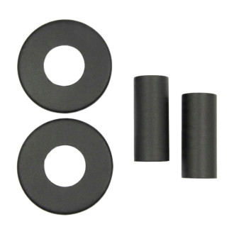 CERANO - Kúpeľňový radiátorový set Vincenzo - ústredné vykurovanie - bočné jednobodové pripojenie - 500W - čierna matná - 1330x450 mm