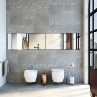 Rea Sada WC mísa REA CARLO Flat Mini Rimless + závěsný Bidet REA CARLO Mini KPL-C2760