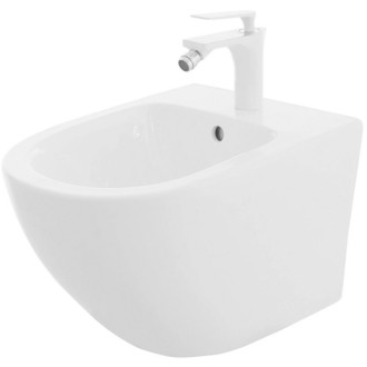 Rea Sada WC mísa REA CARLO Flat Mini Rimless + závěsný Bidet REA CARLO Mini KPL-C2760