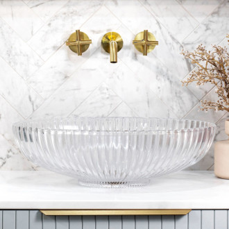 Rea Umyvadlo na desku REA Nicole Transparent REA-U4701
