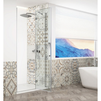 TRINITY CHROME sprchové dvere do niky 1000mm, číre sklo, pravé GT1210CR-CH