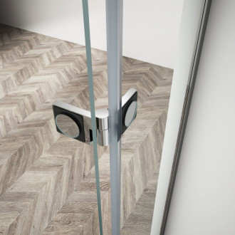 TRINITY CHROME sprchové dvere do niky 1000mm, číre sklo, pravé GT1210CR-CH