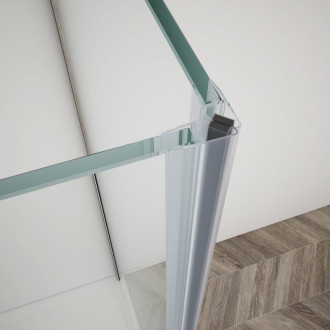 TRINITY CHROME obdĺžnikový sprchovací kút 1200x800mm, rohový vstup matné sklo GT2280-12M-CH