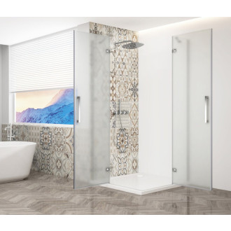 TRINITY CHROME obdĺžnikový sprchovací kút 900x800mm, rohový vstup, matné sklo GT2280-90M-CH