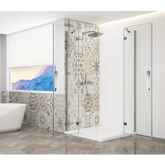 TRINITY CHROME štvorcový sprchovací kút 900x900mm, rohový vstup, číre sklo GT2290-90C-CH