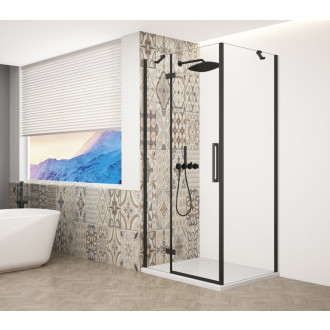 TRINITY BLACK štvorcový sprchovací kút 1000x1000mm, číre sklo, ľavé GT5610-10CL-B