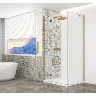 TRINITY GOLD MATT štvorcový sprchovací kút 900x900mm, číre sklo, ľavé GT5690-90CL-G