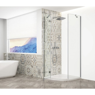 TRINITY CHROME štvrťkruhový sprchovací kút 900x900mm, číre sklo, ľavé GT6590CL-CH