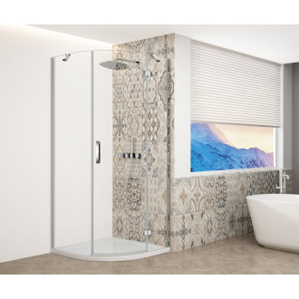 TRINITY CHROME štvrťkruhový sprchovací kút 900x900mm, číre sklo, pravé GT6590CR-CH
