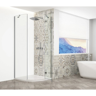 TRINITY CHROME štvrťkruhový sprchovací kút 900x900mm, číre sklo, pravé GT6590CR-CH