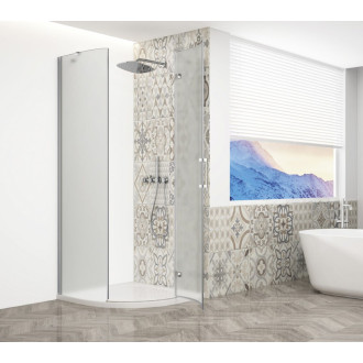 TRINITY CHROME štvrťkruhový sprchovací kút 900x900mm, matné sklo, pravé GT6590MR-CH