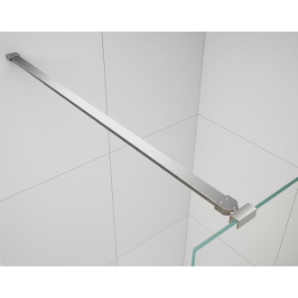 ESCA CHROME jednodielna sprchová zástena do priestoru, dymové matné sklo, 1100 mm ES1411-05