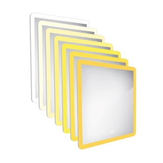 Nimco Séria 17000 ZP 17019V LED zrkadlo 900x700 s dotykovým senzorom rám hliníkový