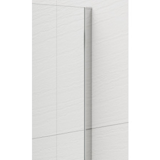 ESCA CHROME jednodielna sprchová zástena na inštaláciu k stene, sklo číre, 500 mm ES1050-01