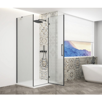 TRINITY BLACK obdĺžnikový sprchovací kút 900x1000mm, matné sklo, pravé GT5610-90MR-B