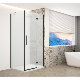 TRINITY BLACK obdĺžnikový sprchovací kút 1000x800mm, matné sklo, pravé GT5680-10MR-B