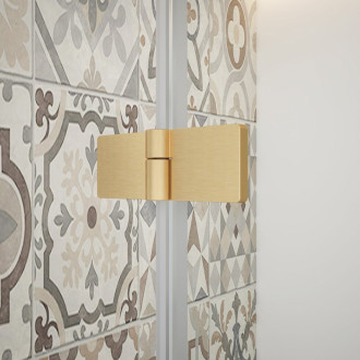 TRINITY GOLD MATT obdĺžnikový sprchovací kút 1000x800mm, matné sklo, pravé GT5680-10MR-G