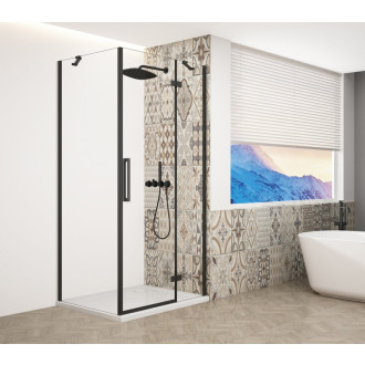 TRINITY BLACK obdĺžnikový sprchovací kút 1100x800mm, číre sklo, pravé GT5680-11CR-B