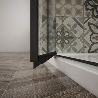 TRINITY BLACK obdĺžnikový sprchovací kút 1100x800mm, číre sklo, pravé GT5680-11CR-B