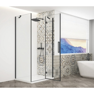 TRINITY BLACK obdĺžnikový sprchovací kút 1100x800mm, číre sklo, pravé GT5680-11CR-B