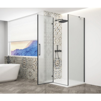 TRINITY BLACK obdĺžnikový sprchovací kút 1200x900mm, matné sklo, ľavé GT5690-12ML-B