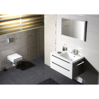 WAVE umývadlová skrinka 89,7x45x47,8cm, pravá, biela/dub cuneo WA093-3025