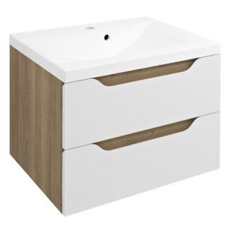 WAVE umývadlová skrinka 60x65x47, 8cm, biela/dub cuneo WA060-3025
