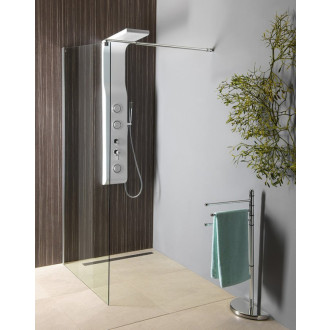 WALK-IN zástena jednodielna na inštaláciu na stenu, 1200x1900 mm, sklo číre WI121