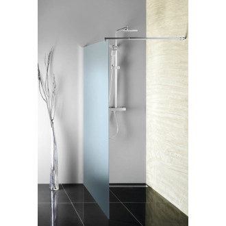 WALK-IN zástena jednodielna na inštaláciu na stenu, 1200x1900 mm, sklo Brick WI120