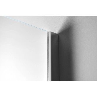 WALK-IN zástena jednodielna na inštaláciu na stenu, 1200x1900 mm, sklo Brick WI120