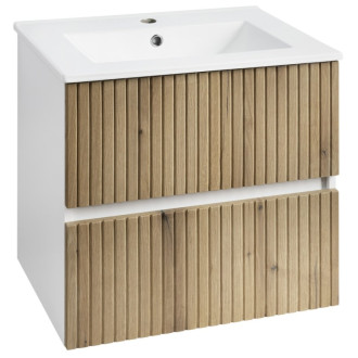 PANEDA STRIP umývadlová skrinka 59,5x55x45,2cm, dub emporio PN360
