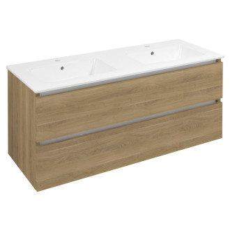 EZARA dvojumývadlová skrinka 120x55x46cm, dub cuneo EZ121-2525